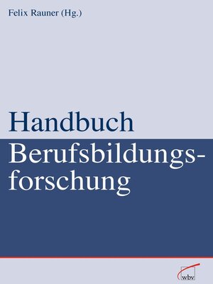 cover image of Handbuch Berufsbildungsforschung